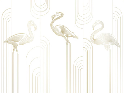 Фреска на флизелиновой основе с покрытием водно-дисперсионной краской. Роспись изображения выполняется золотым, серебрянным или платиновым пигментами