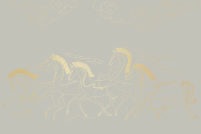 Фреска на флизелиновой основе с покрытием водно-дисперсионной краской. Роспись изображения выполняется золотым, серебрянным или платиновым пигментами