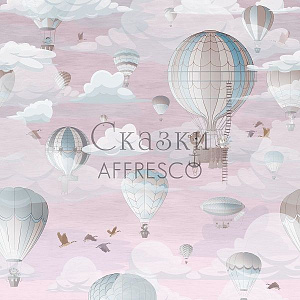 Affresco Сказки Affresco ID610-COL3 для детской розовый сиреневый