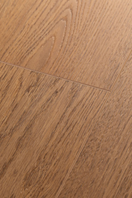 Влагостойкое каменно-полимерное напольное покрытие (SPC ламинат) с замковым соединением. Износостойкий защитный слой 0,5 мм., усилен дополнительно полиуретановым слоем Anti-Scratch (не восприимчиво к износу, царапинам и пятнам). Фаска 4-хсторонняя крашенная. Совместим с теплым полом (кроме пленочного ИК) с подогревом до tmax=28 гр.С. Покрытие имеет отличную износостойкость, ударопрочность, сопротивление УФ-лучам и антибактериальную защиту. Подходит для укладки внутри жилых и коммерческих помещений (в т.ч. в помещениях с умеренной влажностью, например, кухни)