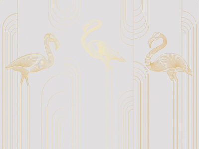 Фреска на флизелиновой основе с покрытием водно-дисперсионной краской. Роспись изображения выполняется золотым, серебрянным или платиновым пигментами