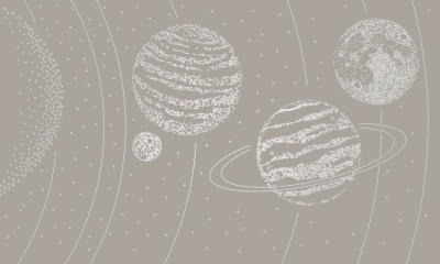 Фреска на флизелиновой основе с покрытием водно-дисперсионной краской. Роспись изображения выполняется золотым, серебрянным или платиновым пигментами