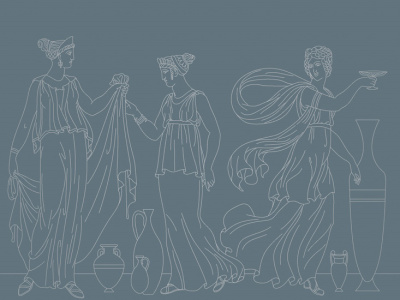 Фреска на флизелиновой основе с покрытием водно-дисперсионной краской. Роспись изображения выполняется золотым, серебрянным или платиновым пигментами