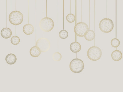 Фреска на флизелиновой основе с покрытием водно-дисперсионной краской. Роспись изображения выполняется золотым, серебрянным или платиновым пигментами