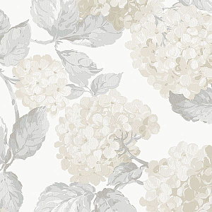 Aura English Florals G34309 для спальни для гостиной для загородного дома для комнаты белый серый