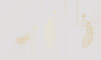 Фреска на флизелиновой основе с покрытием водно-дисперсионной краской. Роспись изображения выполняется золотым, серебрянным или платиновым пигментами