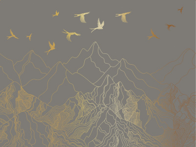 Фреска на флизелиновой основе с покрытием водно-дисперсионной краской. Роспись изображения выполняется золотым, серебрянным или платиновым пигментами