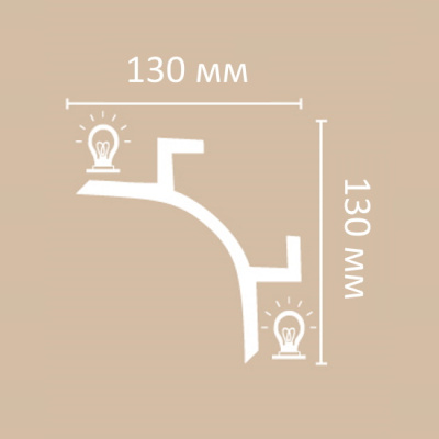 Карниз A208 для скрытого освещения