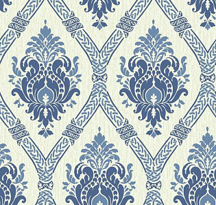 York Waverly Global Chic GC8735 для спальни для гостиной для кабинета для загородного дома для комнаты синий