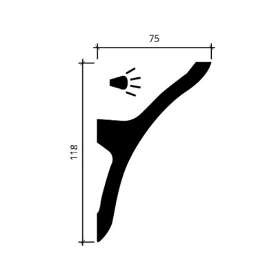 Карниз 1.50.623 для скрытого освещения