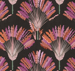 Architects Paper Jungle Chic 37708-3 для спальни для гостиной для загородного дома для комнаты черный красный розовый