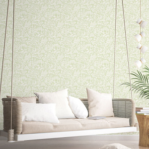 Aura Secret Garden G78509 для спальни для гостиной для кабинета для загородного дома для комнаты белый зеленый