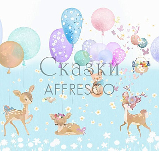 Affresco Сказки Affresco SN665-COL4 для детской голубой