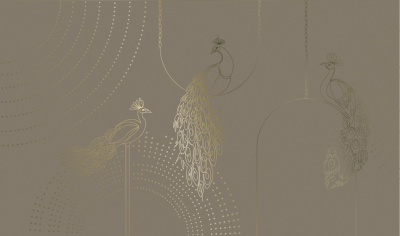 Фреска на флизелиновой основе с покрытием водно-дисперсионной краской. Роспись изображения выполняется золотым, серебрянным или платиновым пигментами