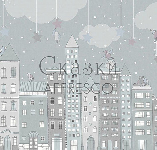Affresco Сказки Affresco ZK603-COL3 для детской серый зеленый