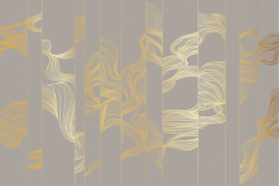 Фреска на флизелиновой основе с покрытием водно-дисперсионной краской. Роспись изображения выполняется золотым, серебрянным или платиновым пигментами