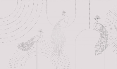 Фреска на флизелиновой основе с покрытием водно-дисперсионной краской. Роспись изображения выполняется золотым, серебрянным или платиновым пигментами