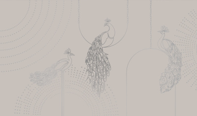 Фреска на флизелиновой основе с покрытием водно-дисперсионной краской. Роспись изображения выполняется золотым, серебрянным или платиновым пигментами