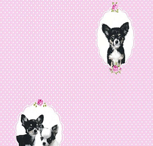 A.S. Creation Little Stars 35851-1 для детской розовый