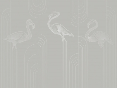 Фреска на флизелиновой основе с покрытием водно-дисперсионной краской. Роспись изображения выполняется золотым, серебрянным или платиновым пигментами