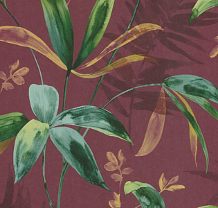 Architects Paper Jungle Chic 37704-3 для спальни для гостиной для загородного дома для комнаты бордовый зеленый