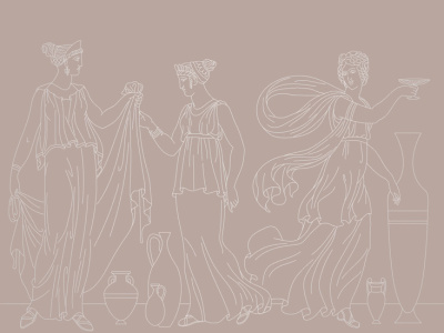 Фреска на флизелиновой основе с покрытием водно-дисперсионной краской. Роспись изображения выполняется золотым, серебрянным или платиновым пигментами