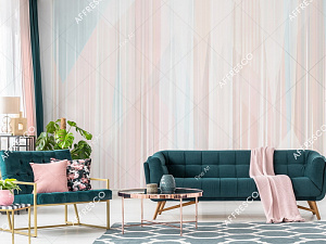 Affresco Fine Art RE930-COL1 для гостиной для кабинета для комнаты для прихожей кремовый розовый голубой