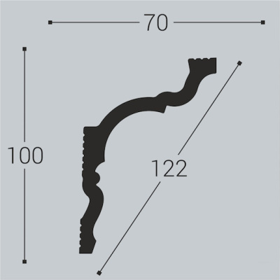 Карниз К10