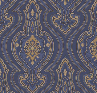 Decoprint Emporia EM17054 для спальни для гостиной для кабинета для загородного дома для комнаты синий