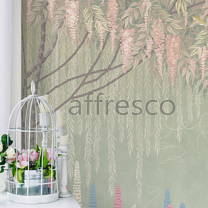 Affresco Exclusive AB314-COL4 для спальни для гостиной для загородного дома для комнаты серый розовый фисташковый
