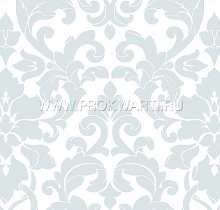 Aura Stripes & Damasks DS29714 для спальни для гостиной для кабинета для загородного дома для комнаты голубой
