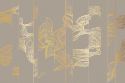 Фреска на флизелиновой основе с покрытием водно-дисперсионной краской. Роспись изображения выполняется золотым, серебрянным или платиновым пигментами