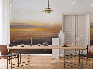 Affresco Fine Art RE817-COL1 для спальни для гостиной для кабинета для комнаты бежевый коричневый золотой