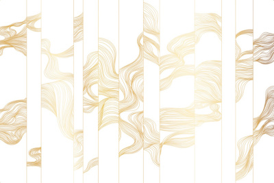 Фреска на флизелиновой основе с покрытием водно-дисперсионной краской. Роспись изображения выполняется золотым, серебрянным или платиновым пигментами