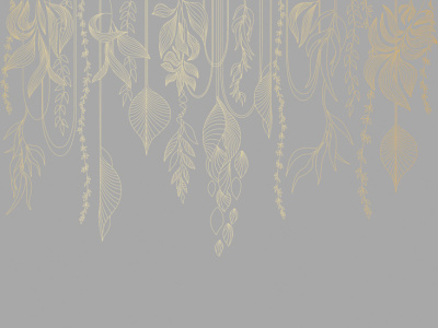 Фреска на флизелиновой основе с покрытием водно-дисперсионной краской. Роспись изображения выполняется золотым, серебрянным или платиновым пигментами