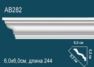 Карниз AB282, можно использовать для скрытой подсветки