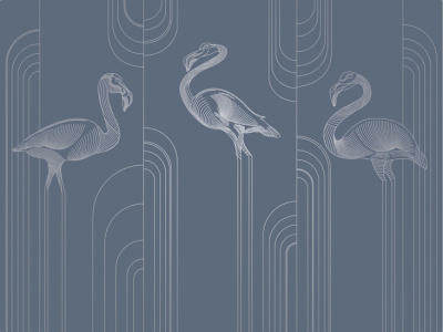 Фреска на флизелиновой основе с покрытием водно-дисперсионной краской. Роспись изображения выполняется золотым, серебрянным или платиновым пигментами