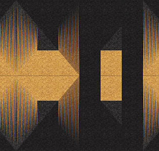 CO.DE Co.De 01 флизелин B4903 RA для гостиной для кабинета для комнаты серый темно-серый черный золотой