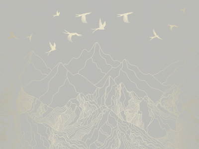 Фреска на флизелиновой основе с покрытием водно-дисперсионной краской. Роспись изображения выполняется золотым, серебрянным или платиновым пигментами