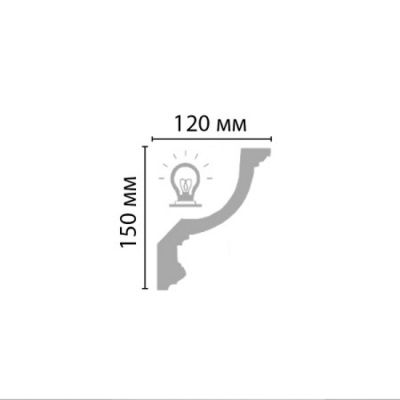 Карниз 96901 для скрытого освещения