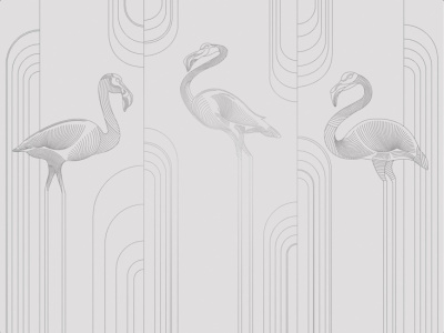 Фреска на флизелиновой основе с покрытием водно-дисперсионной краской. Роспись изображения выполняется золотым, серебрянным или платиновым пигментами