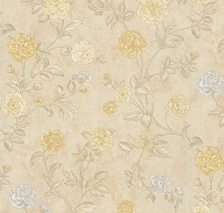 Zambaiti Parati Satin Flowers IV Z66803 для кухни для спальни для гостиной для загородного дома для комнаты бежевый