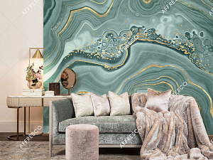 Affresco Fine Art RE855-COL4 для гостиной для кабинета для комнаты зеленый