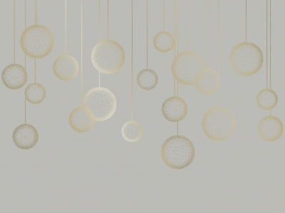 Фреска на флизелиновой основе с покрытием водно-дисперсионной краской. Роспись изображения выполняется золотым, серебрянным или платиновым пигментами