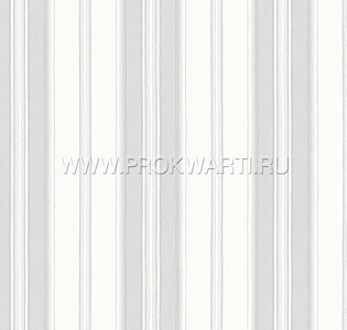 Aura Stripes & Damasks SD36111 для коридора для кабинета для загородного дома для комнаты для прихожей белый светло-серый