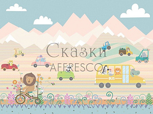 Affresco Сказки Affresco ZK675-COL1 для детской бежевый голубой