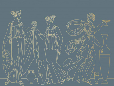 Фреска на флизелиновой основе с покрытием водно-дисперсионной краской. Роспись изображения выполняется золотым, серебрянным или платиновым пигментами