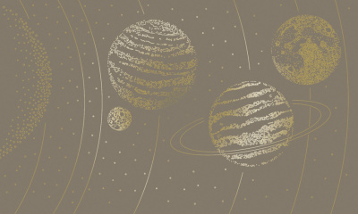 Фреска на флизелиновой основе с покрытием водно-дисперсионной краской. Роспись изображения выполняется золотым, серебрянным или платиновым пигментами