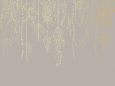 Фреска на флизелиновой основе с покрытием водно-дисперсионной краской. Роспись изображения выполняется золотым, серебрянным или платиновым пигментами