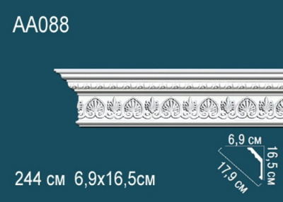Карниз AA088, можно использовать для скрытого освещения